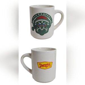 Denny's Restaurant Christmas Scrooge Bah Humbug Coffee Mug Heat-activated Cup